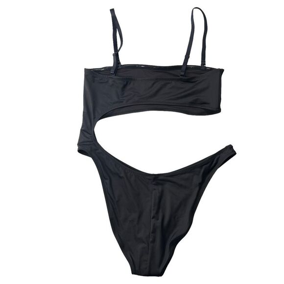 SKIMS STRAPLESS MONOKINI IN ONYX BLACK SIZE 2X NWT - Picture 6 of 10